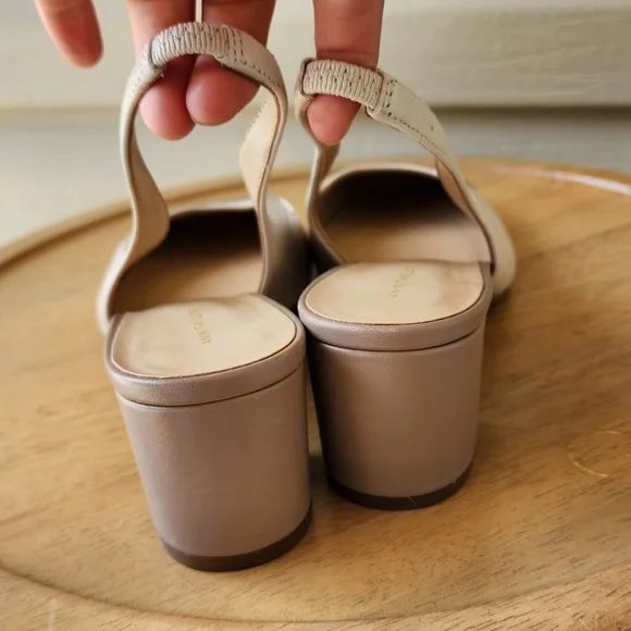 Ann Taylor cap toe block heel dress pumps - Picture 7 of 12